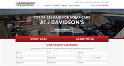 Desktop Screenshot of jdavidsonscrap.com